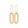 Boucles d'oreilles pendantes plaqué or