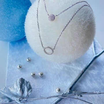 Collier double rang argent 925