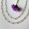 Collier chaine argent ou plaqué or