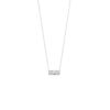 Collier barette zircon argent