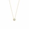 Collier plaqué or soleil agate bleu