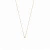 Collier oxyde de zirconium serti clos plaqué or