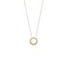 Collier soleil plaqué or