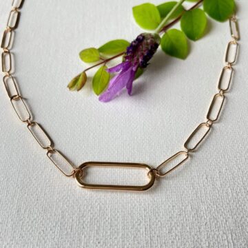 collier plaqué or 18 carat