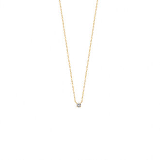 Collier plaqué or zircon