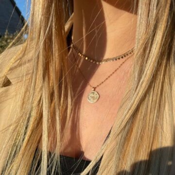 collier plaqué or 18k