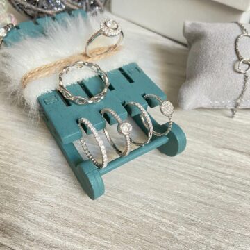 Bague argent rhodié