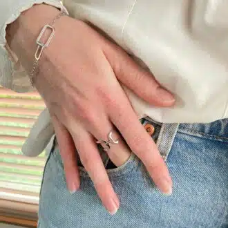 Bague argent de qualité