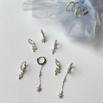 Boucles argent femme