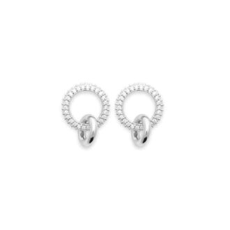 Boucle argent rhodié