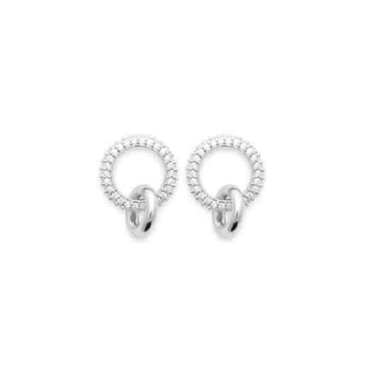 Boucle argent rhodié