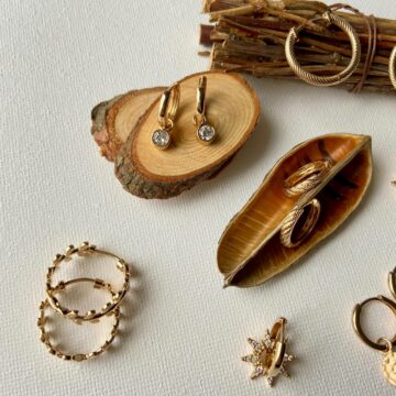 Boucles d'oreilles plaqué or chic