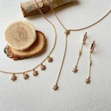 Collier plaqué or étoile