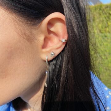 Bague d'oreille argent