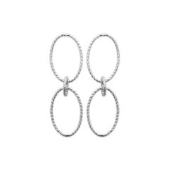 Boucles argent rhodié