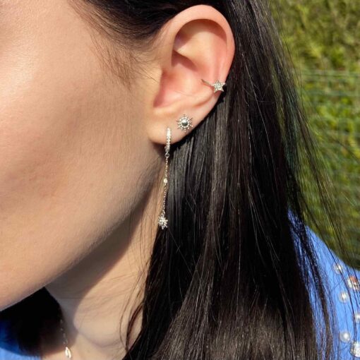 Boucles d'oreilles argent tendance