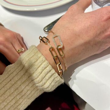 Bracelet plaqué or 18 carats