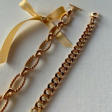 Bracelet plaque or chic