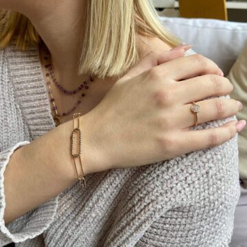 Bracelet femme plaqué or