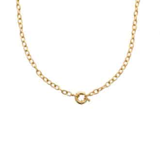 Collier plaqué or fermoir bouée