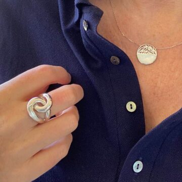 Grosse bague en argent