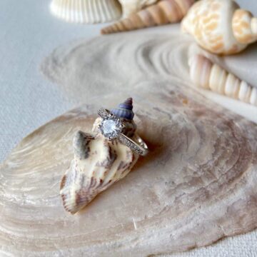 bague de fiançailles argent