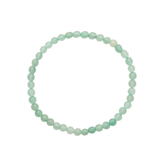 Bracelet en perles de quartzite vert