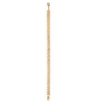 Bracelet feuille de laurier plaqué or