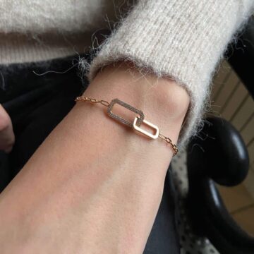 bracelet tendance plaqué or