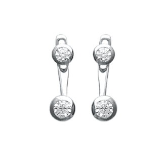 Boucles lobe d'oreille argent