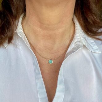 collier pierre amazonite
