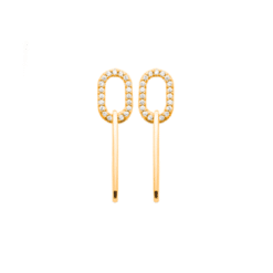 boucles d'oreilles anneaux plaqué or