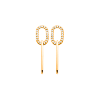 boucles d'oreilles anneaux plaqué or