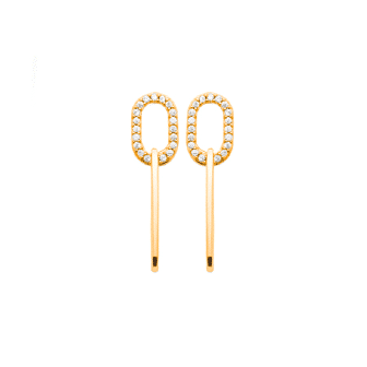 boucles d'oreilles anneaux plaqué or