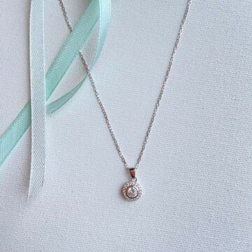 collier pendentif argent zirconium