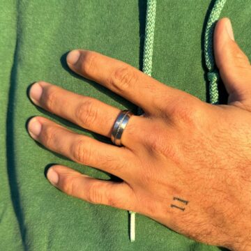 Bague cable homme