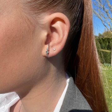 Bague d'oreille à l'unité en argent