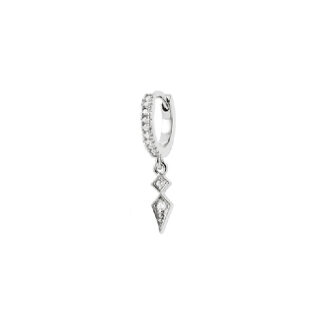 boucle d'oreille à l'unité en argent