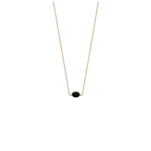 Collier pierre naturelle plaqué or