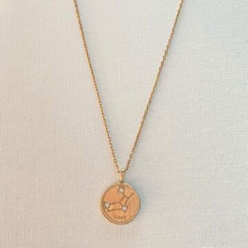Collier pendentif astrologique vierge