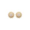 Boucles puces soleil plaqué or
