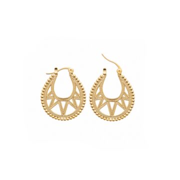 Créoles femme plaqué or