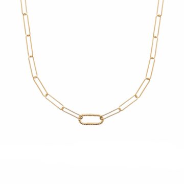 Collier chaîne plaqué or maillon pour pendentif