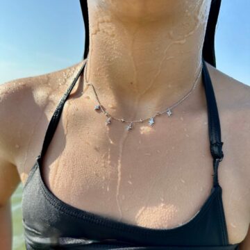 collier argent pampilles étoile