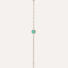 Bracelet plaqué or amazonite