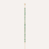 Bracelet plaqué or quartizite vert