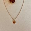 Collier pendentif petit coeur lisse