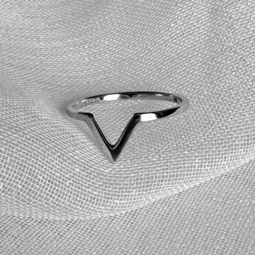 Bague en V argent femme Vanina