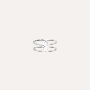 Bague tendance argent