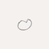 Bague argent forme V